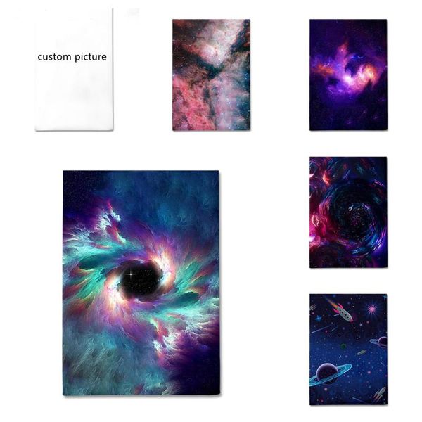 

sheets & sets home textile bedding starry sky space galaxy 3d printed diy custom bed sheet decor bedclothes milk silk material