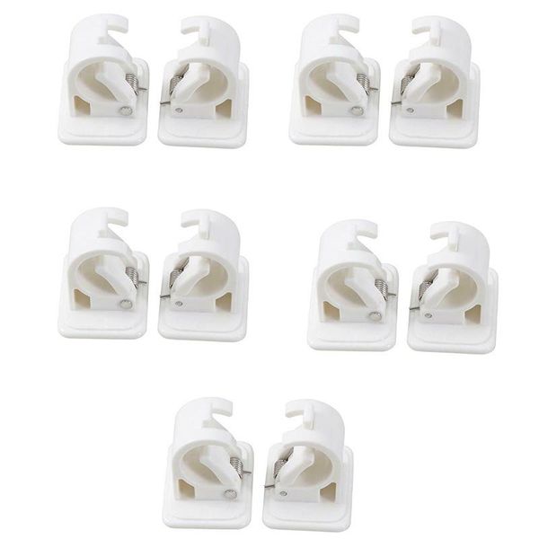 

other home decor 10 pcs self adhesive hooks rod bracket towel curtain drapery pole hanging clip wall