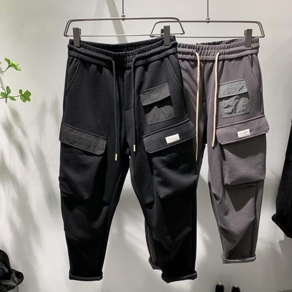 

men's pants z1108 fashion 2021 runway european design party style clothing, Black