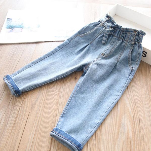 

2021 spring girls jeans children's clothes wholesale, Blue