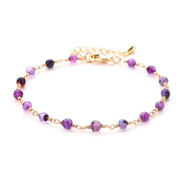 

link, chain manufacturer's foreign trade source supply simple bohemian ins style beautiful fashion freshwater pearl stone bracelet wome, Black