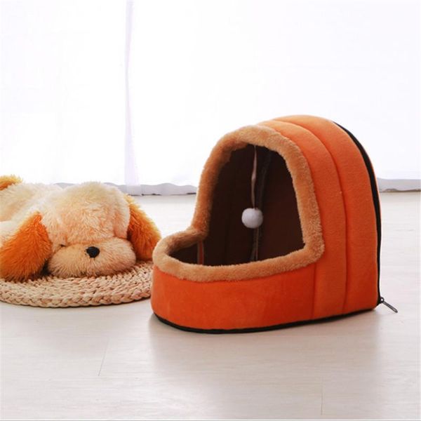 

cat bed house tent with a toy ball