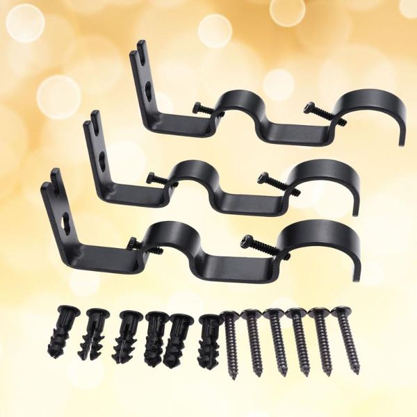 

other home decor 3pcs adjustable curtain holder iron universal drapery rod bracket for el