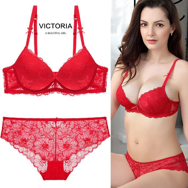 

59% off factory outlet store 19# bra suit red for life, Red;black