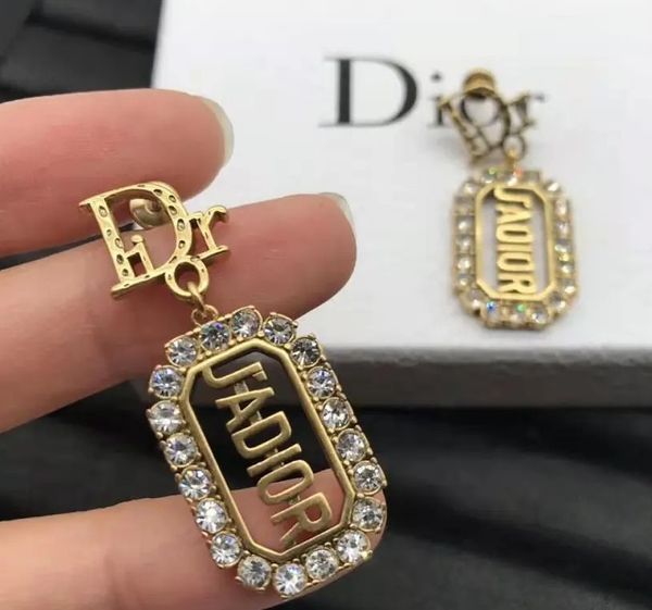 

fine accessories high version trend letter earrings, Silver