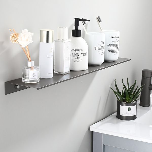 

2021 new do banheiro arma cinza cor rack de canto quadrada banho chuveiro prateleira fixado na parede alumnio c5p0