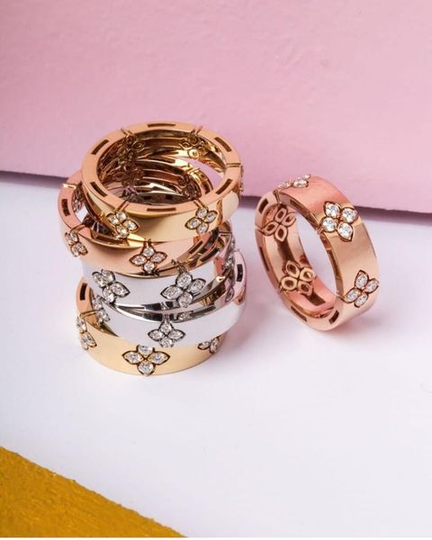 

wedding rings jankellycollection luxury stackable chic for women cubic zircon engagement dubai bridal statement finger ring, Slivery;golden
