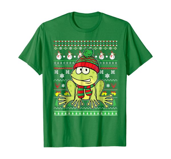 

ugly sweater frog santa claus lovely tshirt merry xmas, White;black
