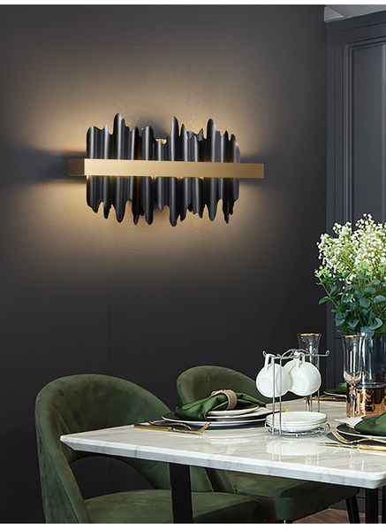 

modern walll lamp ac110-240v w40*h18cm led bulbs stainless steel