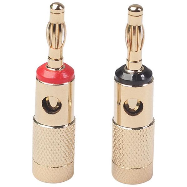 

smart power plugs all copper-plated banana plug terminal 4mm connector for linking home hifi speakers, theater amplifiers