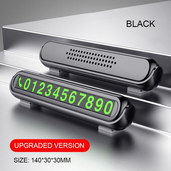

new luminous car temporary parking card sticker car air freshener auto phone number card plate car aromatherapy accessories