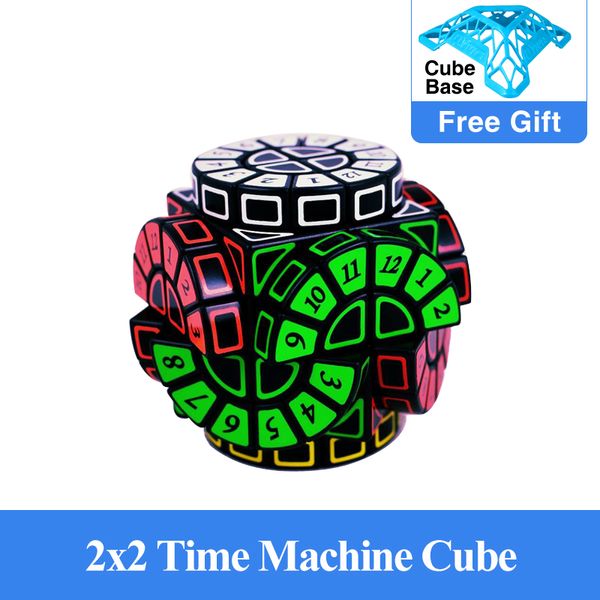 

High Quality 2x2 Time Machine Magic Cube Puzzle Limited Version Wheels of Wisdom digital Cubo Magico Educational Toys Gift