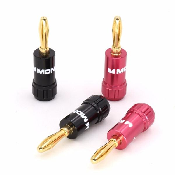 

smart power plugs 8pcs amp 24k gold plated speaker banana plug connectors