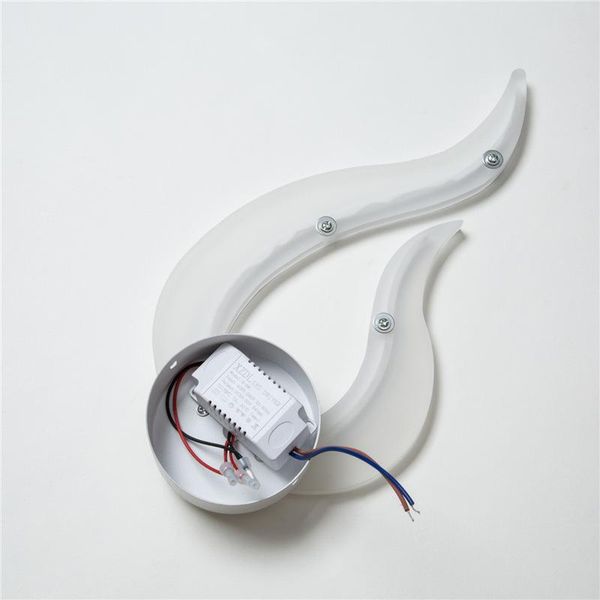 

wall lamp creative flame modern bedroom living room led bathroom mirror light sconces acrylic metal wandlamp