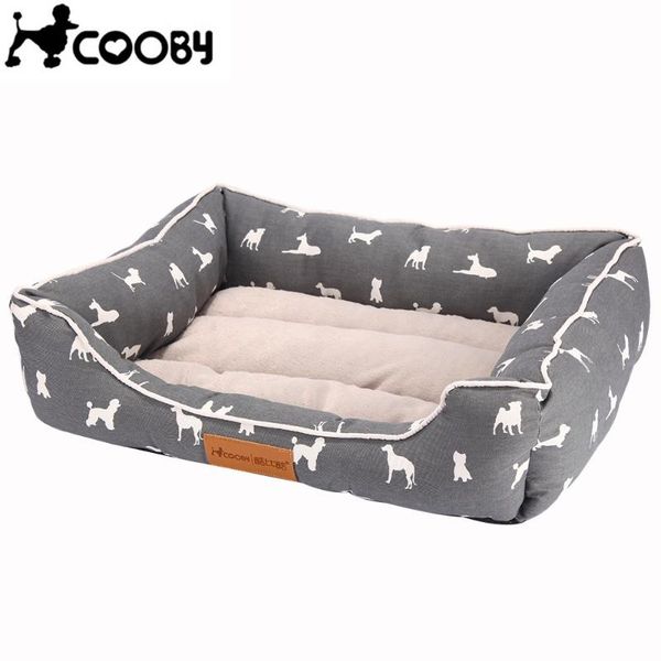 

[cooby] pet dogs beds mats cotton all seasons warm pet products bed for small large dogs cats solid color christmas gifts py0104