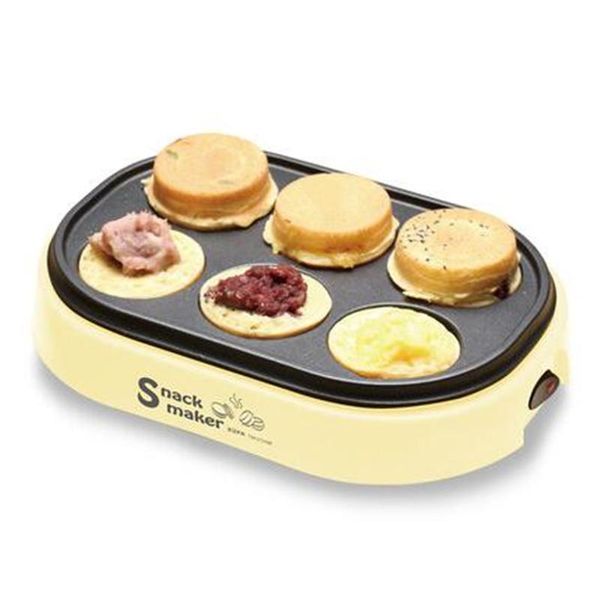 

bread makers 220v electric eggs roasted hamburger pancake baking machine red beans cake pie maker mini breakfast crepe fried egg frying pan