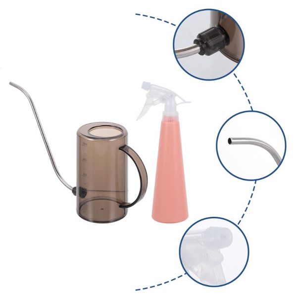 

watering equipments 2pcs spray bottle can long spout for cleaning