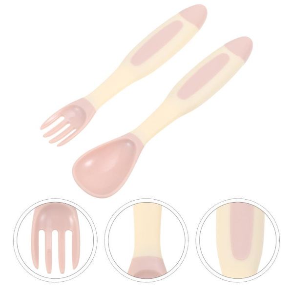 

forks 1 set children feeding utensils training fork and spoon baby eating