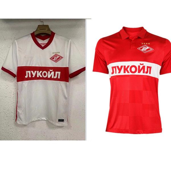 

men's t-shirts spartak moscow home away men soccer shirt 2021 22, White;black