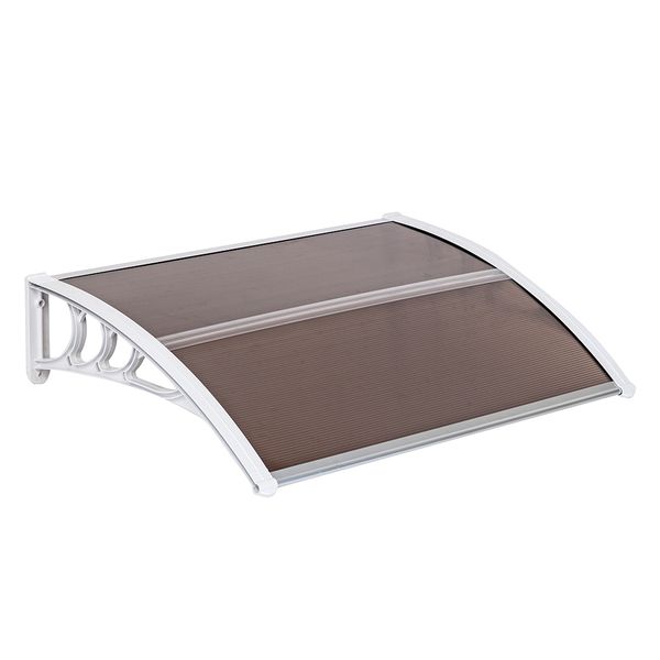 

100x80cm eaves canopy outdoor door window awning cover eaves transparent board rain protection door window plastic bracket ing