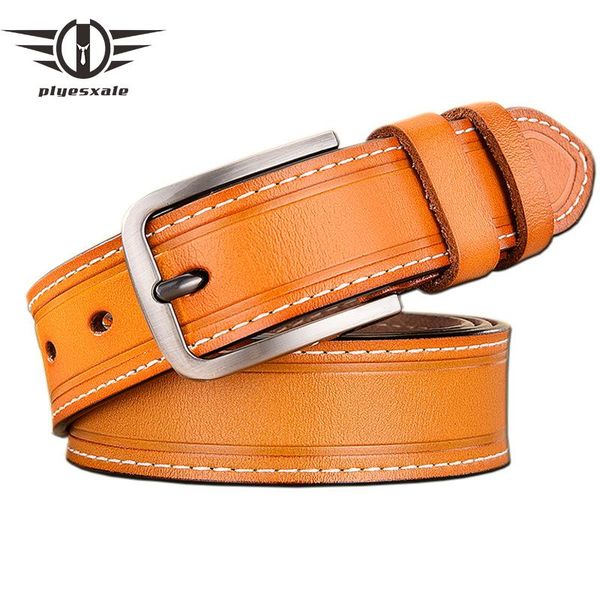 

belts plyesxale pin buckle for women luxury designer brand ceinture femme 3cm width jeans waistband casual cinto feminino g603, Black;brown