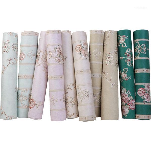 

european bedroom, living room bottom, green peacock, american stereo three-dimensional turf paper11