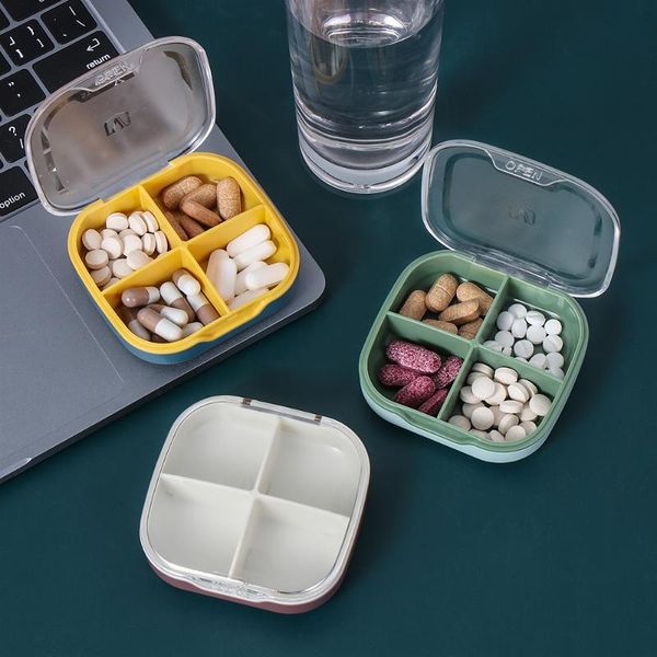 

storage bottles & jars portable organizer compartments travel box for purse small daily case vitamin fish oil pills supplement