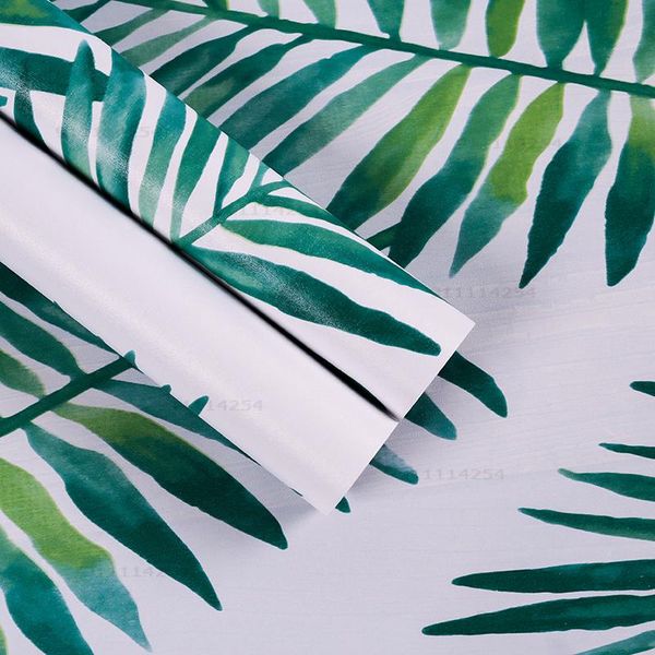 

wallpapers 3d tropical leaves wallpaper mural children's room living bedroom modern home decoration wall self-adhesive paper
