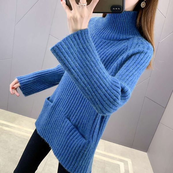 

turtleneck sweater for women in autumn and winter, White;black