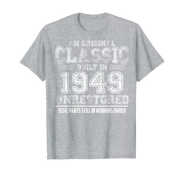 

an original classic built in 1949 unrestored t-shirt, White;black