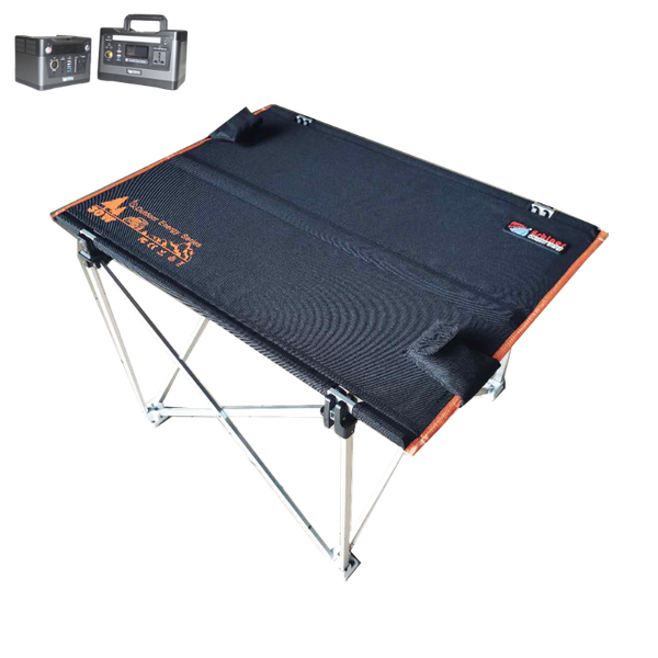 

camp furniture easy to carry camping solar table