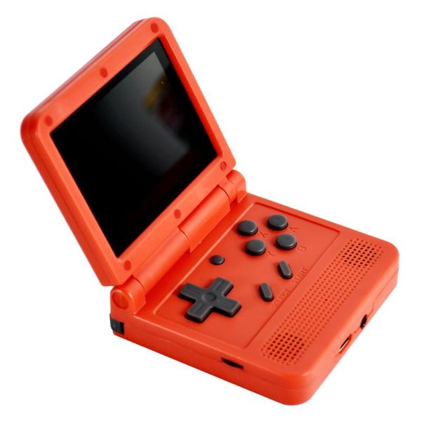

v90 3-inch ips screen flip handheld console dual game console 2000 games for kid y5la