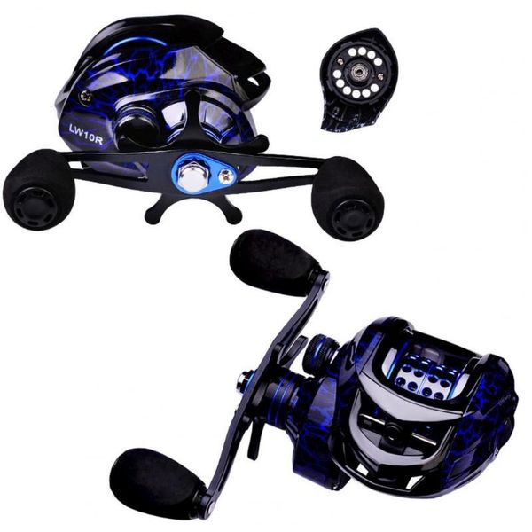 Baitcasting Makaraları% 50 Balıkçılık Reel Yüksek Mukavemetli İplik Metal Mikro Genel 7.2: 1 Dişli Oranı Balıkçılık için Bait Caster