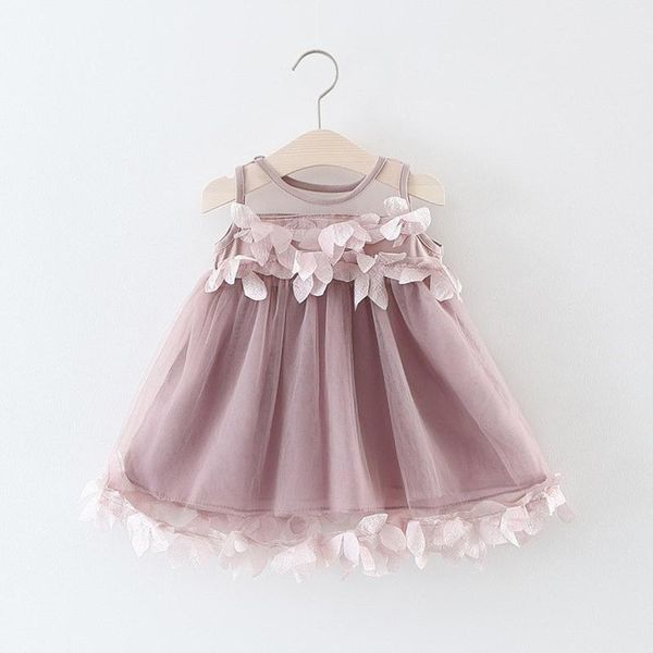 

casual dresses baby infant girl kid toddler princess flower sleeveless tulle tutu dress beach h, Black;gray