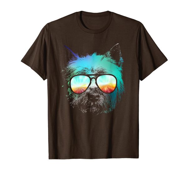 

west highland white terrier neon dog shirt, White;black