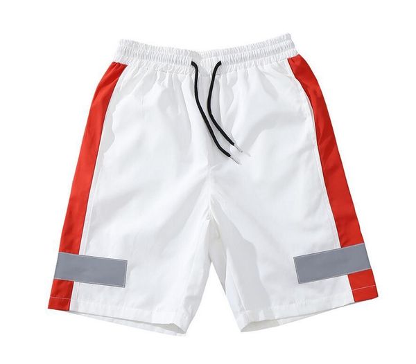 

2021 new men fitness bodybuilding shorts man summer gyms workout male breathable mesh sportswear jogger short pants, White;black