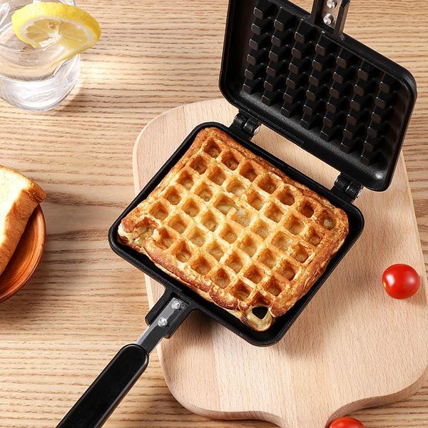 

baking moulds non-stick waffles maker mold square iron machine pan cake kitchen tools flavor egg mix oven