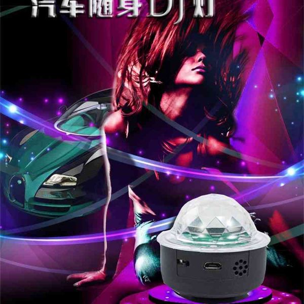 

music voice control seven color wireless usb car rhythm car flash led racing atmosphere lamp