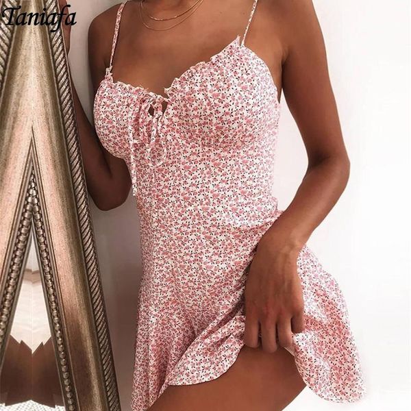 

casual dresses women dress summer v neck floral print mini shoulder ruffle party femme backless a-line short beach, Black;gray