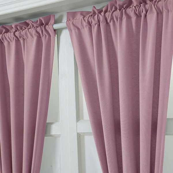 

curtain & drapes modern simple polyester-cotton short solid color french door