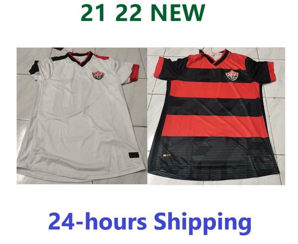 

2122 esporte clube vitoria soccer jersey home away football shirts 21 22 brazil vitória soccer uniform camisa, White;black