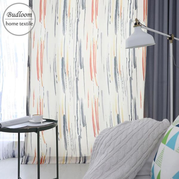 

curtain & drapes modern design color doodle curtains for bedroom colorful kids room window