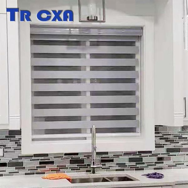 

blinds blackout waterproof roller blind with dual shade fabric