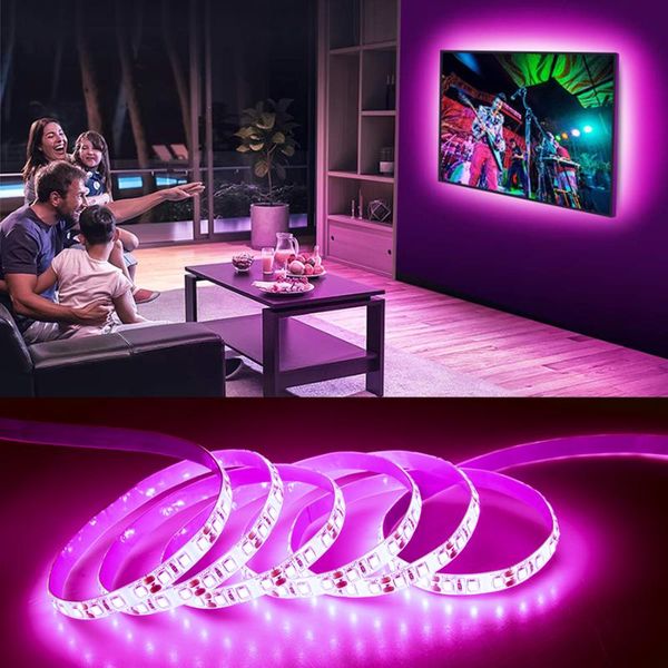 

strips 600 leds backlight led strip light 5m dc 12v diode tape lamp hdtv bedroom living room background decor