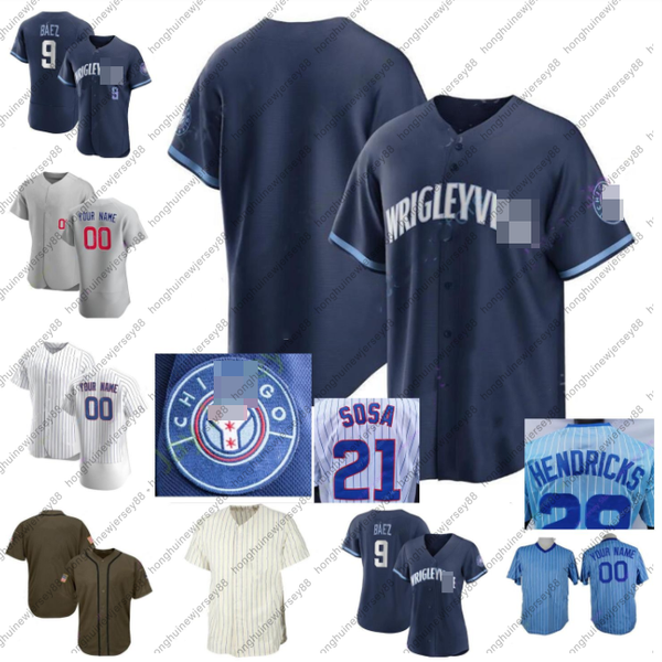 

2021 city connect navy anthony rizzo ernie banks ryne sandberg willson contreras javier baez david bote joc pederson kimbrel jake, Blue;black