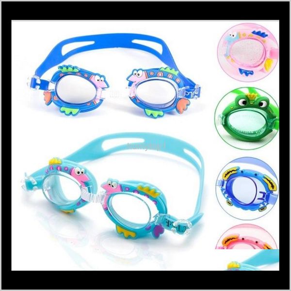 

kids antifog waterproof swimming goggles for boys and grils cartoon patter diving glasses with earplugs silicone swimming eyewear niht talfm