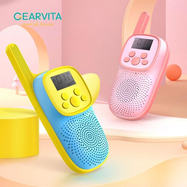 

walkie talkie children's 2pcs handheld transceiver 3km range child gift educational toys radio camping wireless
