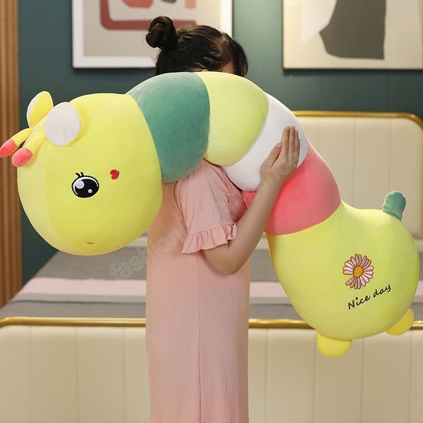 

Cartoon 90/120cm Cute Giraffe Doll Long Animal Sleeping Pillow Stuffed Plush Giraffe Toys Bloster Cushion Bed Sofa Home Decor, As picture