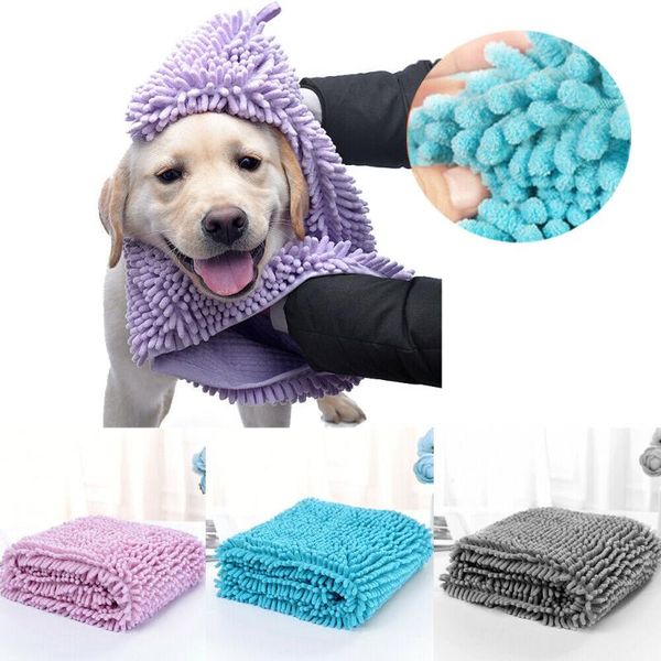 

towel large super absorbent microfiber pet puppy dog cleaning drying towels