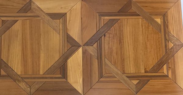 

natural finished smooth surface burma teak hardwood flooring ceramics backdrops tile timber parquet marquetry medallion inlay border home de